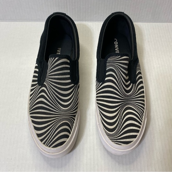 Converse One Star Black White CC "WE ARE NOT ALONE" Slip On Sneakers Unisex - Picture 3 of 10